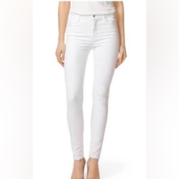J.Brand High Rise Rail White Blanc Jeans Size 27 NWOT - Picture 1 of 14